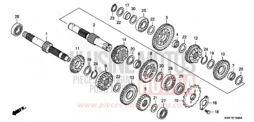 TRANSMISSION CBF125MA de 2010