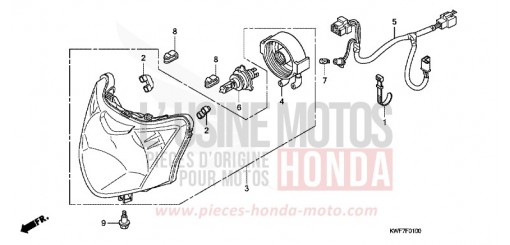 HEADLIGHT CBF125MA de 2010