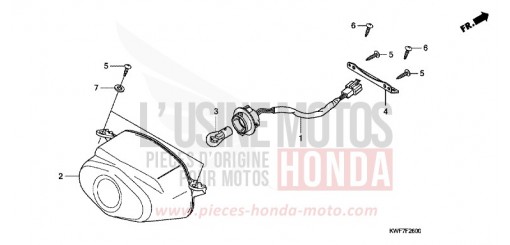 TAILLIGHT CBF125MB de 2011