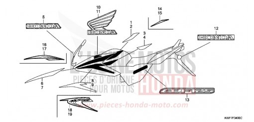 MARCA/STRISCIA CBF125MB di 2011