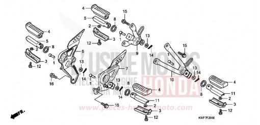 PEDANA CBF125MD di 2013