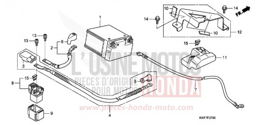 BATTERY CBF125MD de 2013