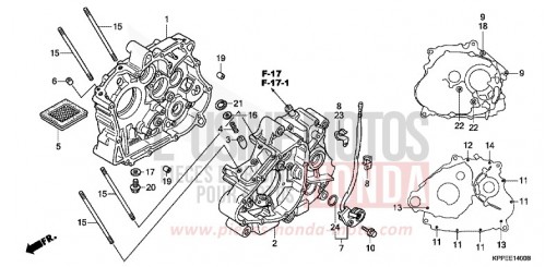 CRANKCASE CBR125RW5 de 2005