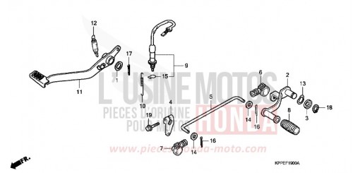 PEDAL CBR125RW5 de 2005