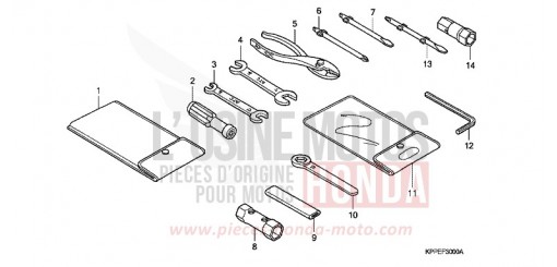TOOL CBR125RW5 de 2005