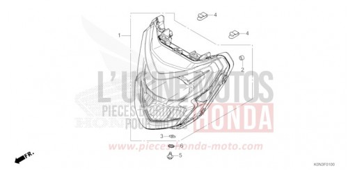 HEADLIGHT CBF125MER de 2024