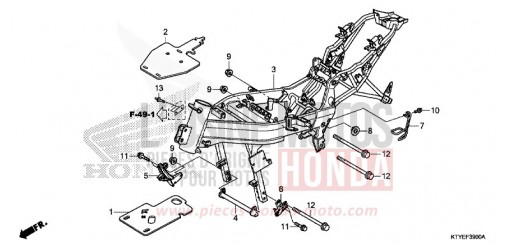 TELAIO CBR125RSF di 2015
