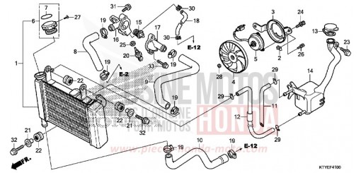 RADIATORE CBR125RSF di 2015