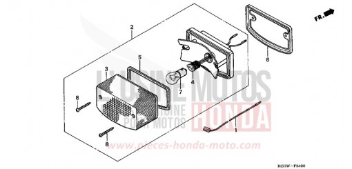 TAILLIGHT CG125M1 de 2001