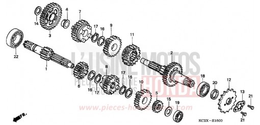 TRANSMISSION CM125CX de 1999