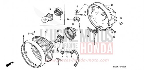 HEADLIGHT CM125CX de 1999