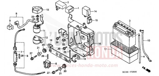 BATTERY CM125CX de 1999