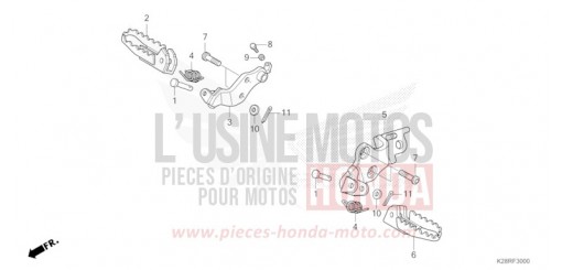 PEDANA CRF125FS di 2025