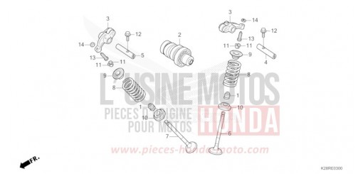 CAMSHAFT/VALVE CRF125FBS de 2025