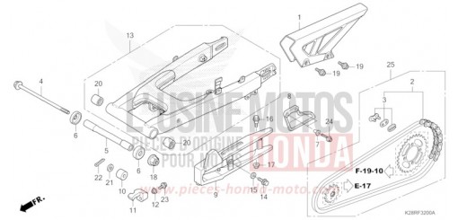 SWINGARM CRF125FBS de 2025