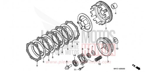 CLUTCH CLR125W de 1998