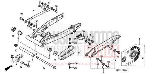 SWINGARM CLR125W de 1998