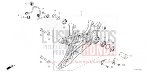 SWINGARM NSS125ADP de 2023