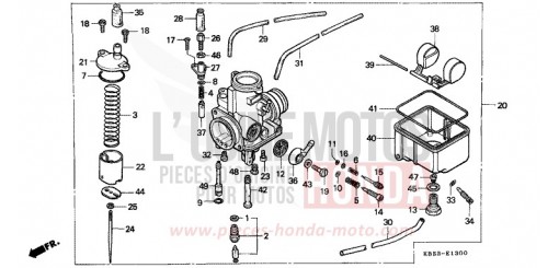 CARBURETOR NSR125R1 de 2001