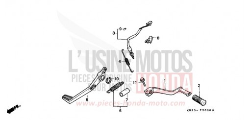 PEDAL NSR125R1 de 2001