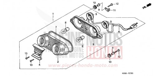 TAILLIGHT NSR125R1 de 2001