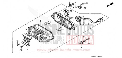 TAILLIGHT NSR125RY de 2000