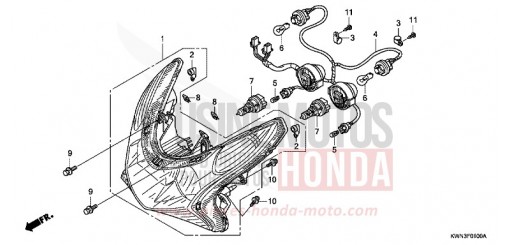 HEADLIGHT WW125D de 2013