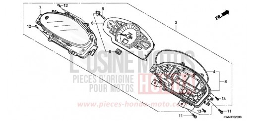 CONTACHILOMETRI WW125EX2A di 2010