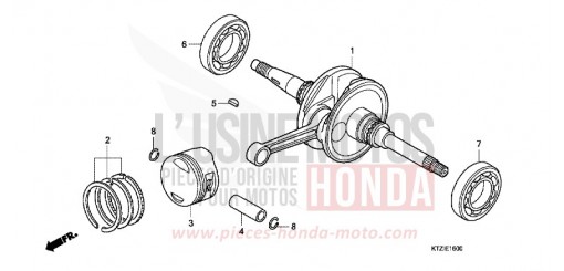 CRANKSHAFT/PISTON PES125A de 2010