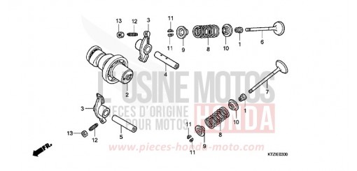 CAMSHAFT/VALVE PES125RA de 2010