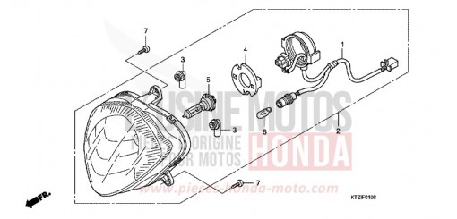 HEADLIGHT PES125RA de 2010