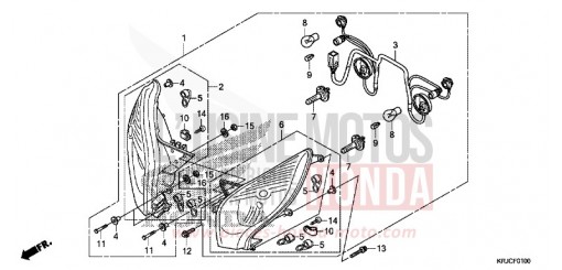 HEADLIGHT FES125C de 2012