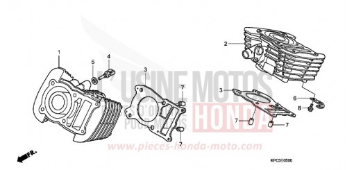 CYLINDER XL125V1 de 2001