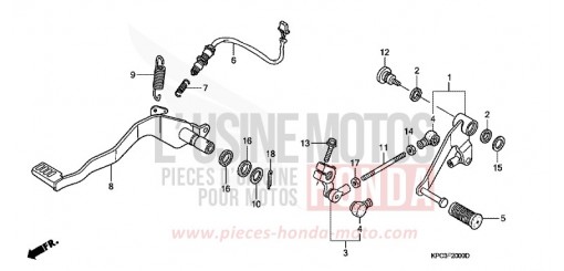 PEDAL XL125V7 de 2007