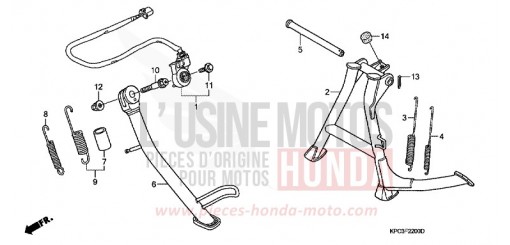 STAND XL125V8 de 2008