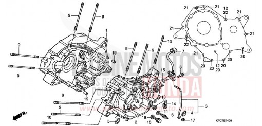 CRANKCASE XL125V9 de 2009