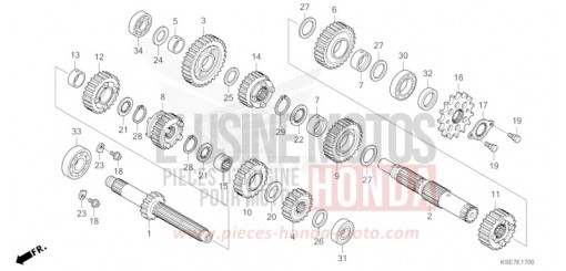 TRANSMISSION CRF150RBS de 2025