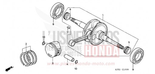 CRANKSHAFT/PISTON SH1503 de 2003
