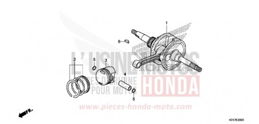 CRANKSHAFT/PISTON SH150ADD de 2013