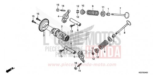 CAMSHAFT/VALVE SH150ADSE de 2014