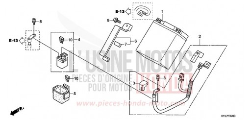 BATTERY CBR250RB de 2011