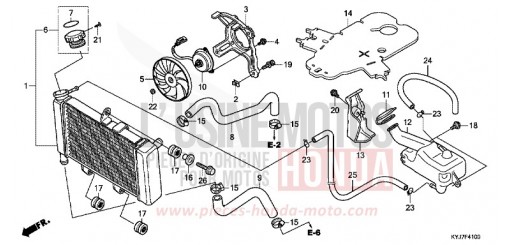 RADIATOR CBR250RB de 2011