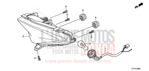TAILLIGHT CBR250RD de 2013
