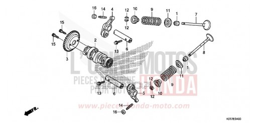 CAMSHAFT/VALVE SH150D de 2013