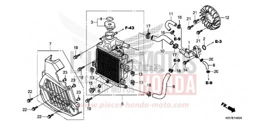 RADIATOR SH150D de 2013