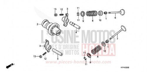 CAMSHAFT/VALVE SH150RA de 2010