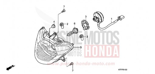 HEADLIGHT SH150RA de 2010