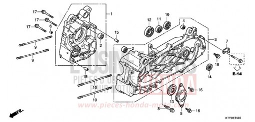 CRANKCASE SH150RB de 2011