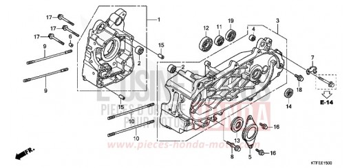 CRANKCASE SH150RC de 2012