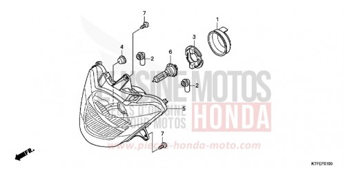 HEADLIGHT SH150RC de 2012